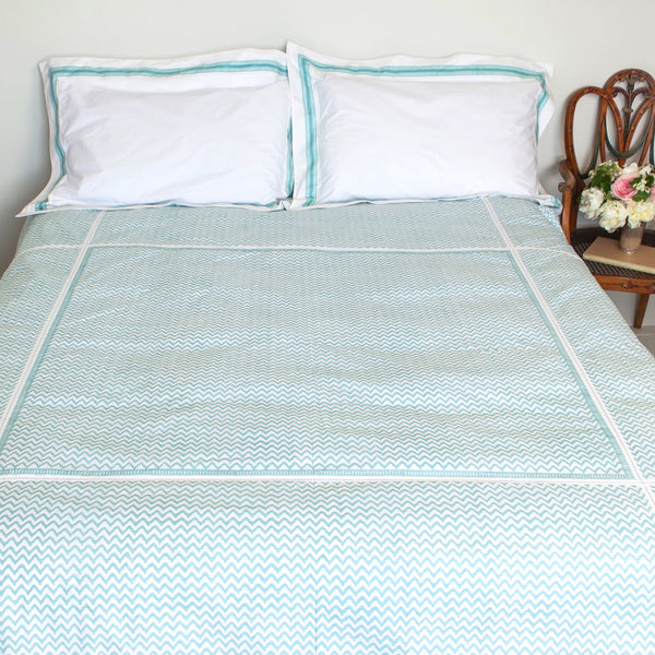 Nina Paisley Hand Block Printed Duvet Cover