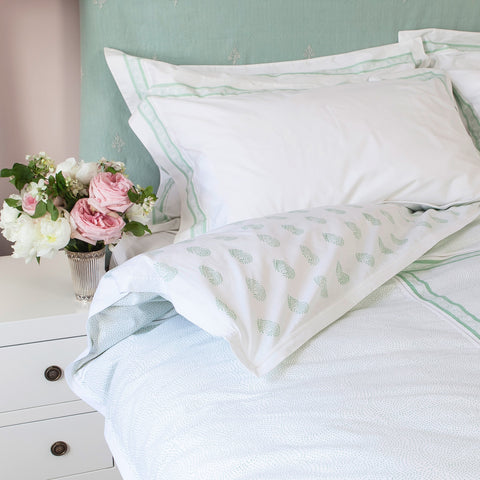 Fern Green with matching Camila Pillow Cases