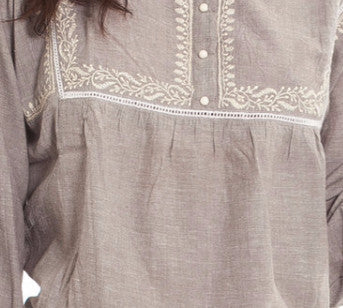 Hand Embroidered Olivia Shirt