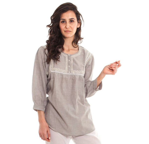 Hand Embroidered Olivia Shirt